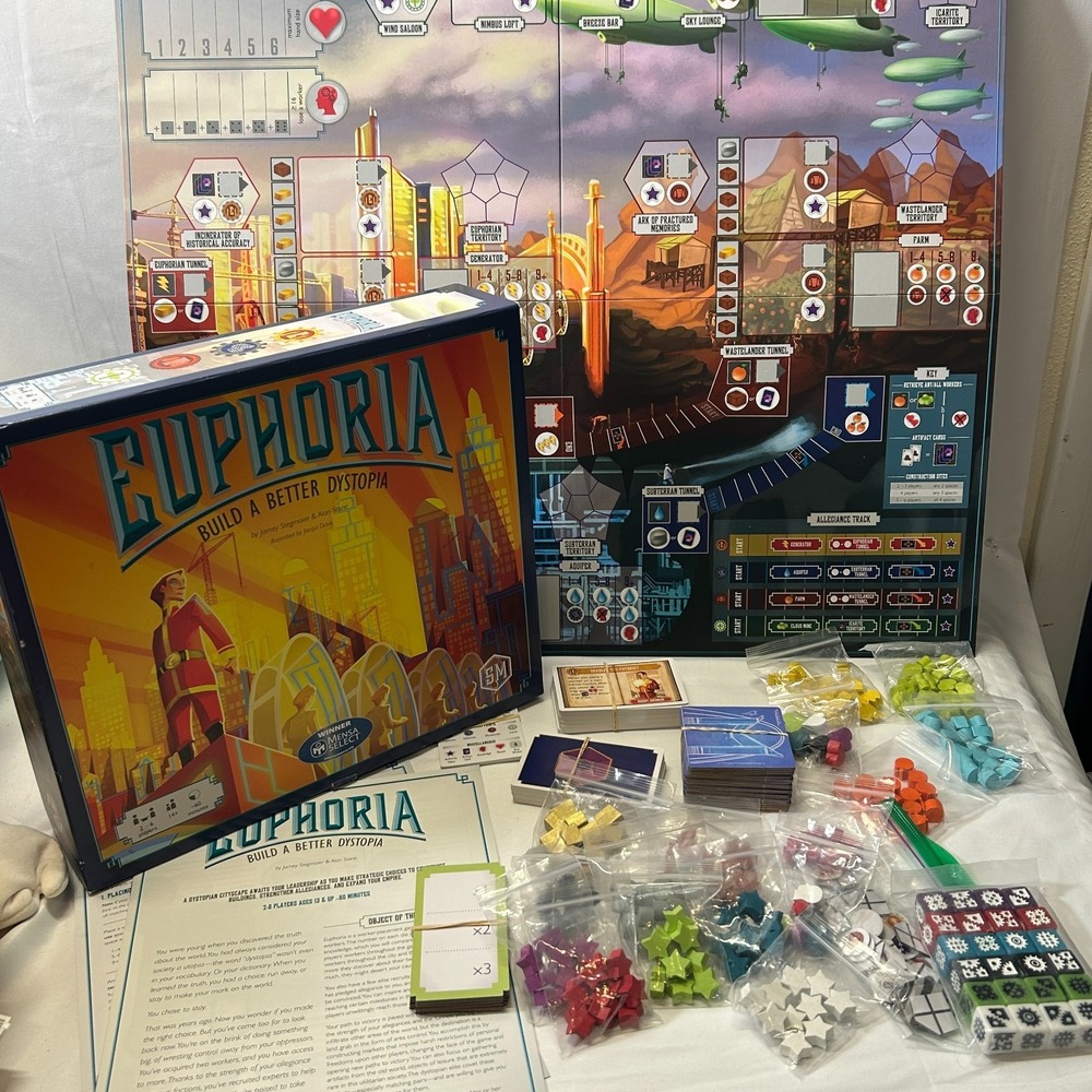 Euphoria Build Better Dystopia Game Strategy Worker Placement Future Society‎